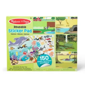 Melissa & Doug Habitats Reusable Sticker Pad With 150+ Reusable Stickers Unisex, 3-4 Years 1Piece