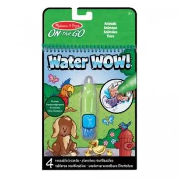 Melissa & Doug Animals Water Wow! Art Kit Unisex, 3-4 Years 1Piece