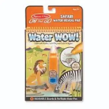 Melissa & Doug Safari Water Wow! Art Kit Unisex, 3-4 Years 1Piece