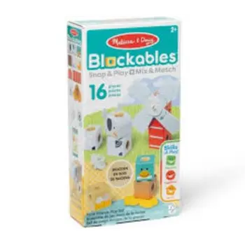 Melissa & Doug Blockables Farm Friends Playset Unisex, 3-4 Years 1Piece
