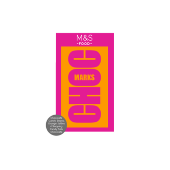 ماركس اند سبنسر  شوكولاتة تشوك ماركس حبوب حلوى الشوكولاتة جيلي البرتقال وحلوى البوبينغ 1قطعة