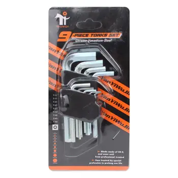 YanyiWujin Chrome Vanadium Steel Torks Set 9 Pieces