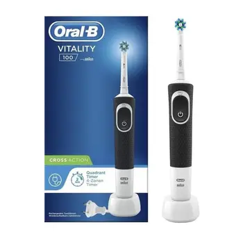 Oral-B Vitality Toothbrush/Timer Black 1Piece