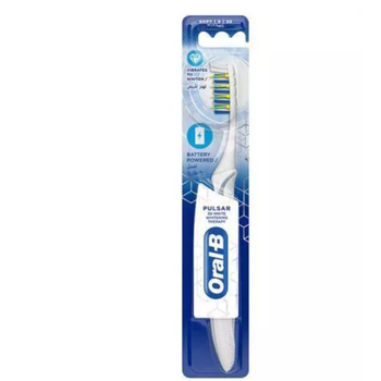 Oral-B Pulsar Battery Powered Toothbrush 3D White Whitening Therapy Soft S 35
