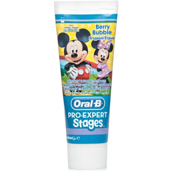 Oral B Stages Mickey & Minnie Mouse Toothpaste For Kids Berry Bubble 75Ml