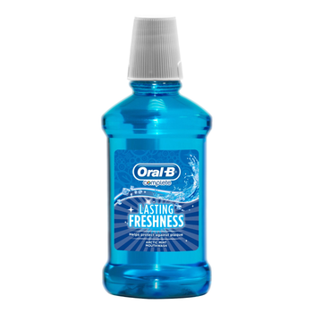 Oral B Complete Lasting Freshness Arctic Mint Mouthwash 250 Ml