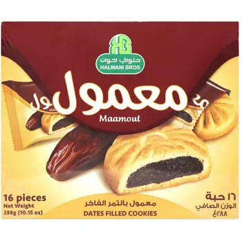 حلواني معمول بالتمر السعودي الفاخر 16حبة×288جرام