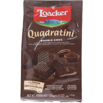 Loacker Quadratini Double Chocolate 125g