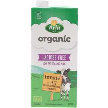 Arla Organic Milk Lactose-Free Low Fat 1L