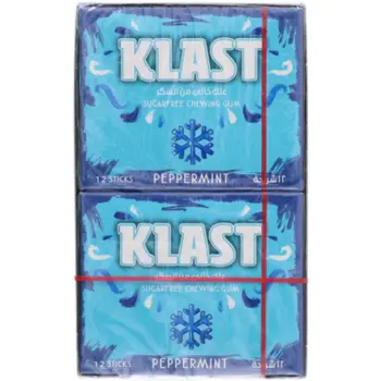علك كلاست 12 شريحة خالٍ من السكر نعناع حار 10×28.8جرام