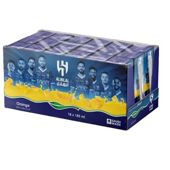 Al Hilal Orange Juice with Mix Fruit, 18x185ml