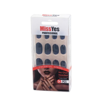 Miss Yes Professional Navy Nails 24 Pieces