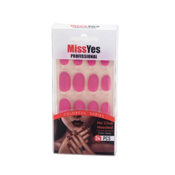 Miss Yes Professional Pink Nails 24 Pieces