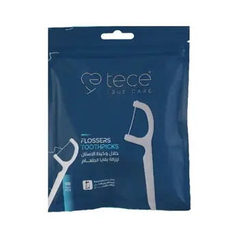 تي سي 2809 نكاشة أسنان مع خيط أسنان 100قطعة