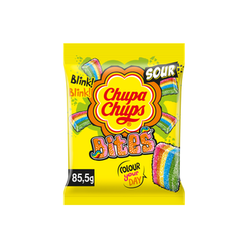 Chupa Chups Sour & Chewy Mixed Fruit Candy Bites 85g