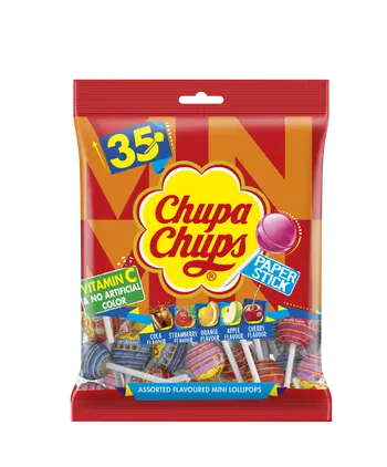 Chupa Chups Mini Lollipops Assorted 35 Pieces