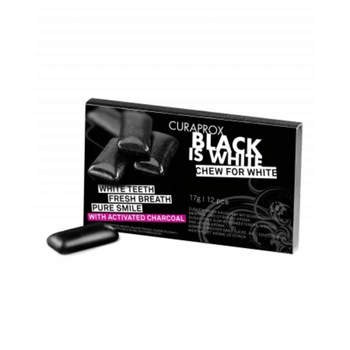 Curaprox Charcoal Whitening Chewing Gum 1Box