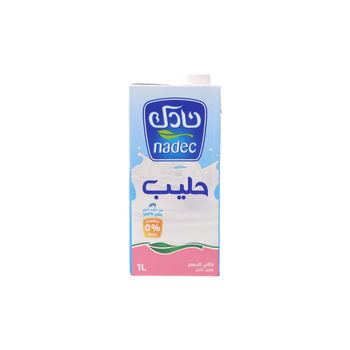نادك حليب خالي الدسم طويل الأجل 1لتر