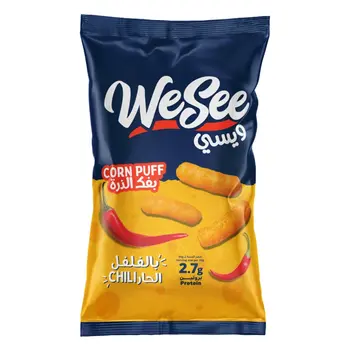 ويسي بفك الذرة بنكهة الجبنة الحارة 100جرام