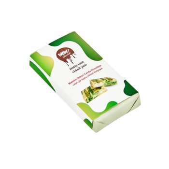 واو! شوكلاتة دبي بيضاء حلوى القطن بالماتشا 50جرام