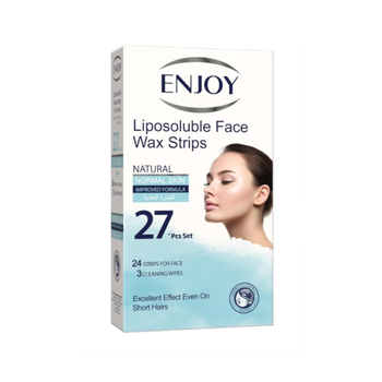 Enjoy Lipo Face Wax Strips Natural 27P 1Piece