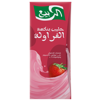 Al Rabie Strawberry Flavored Milk 185ml