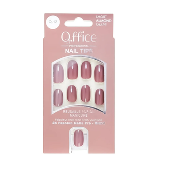 Q Office False Nails Q12 24Pieces