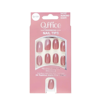 كيو أوفيس أظافر صناعية  كيو 131 عدد 24قطعة