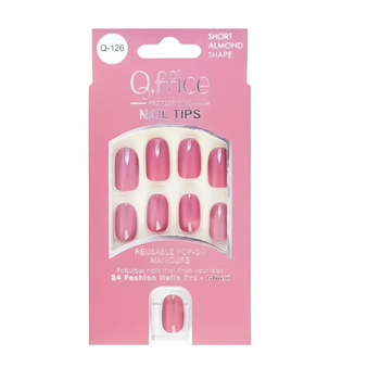 Q Office False Nails Q126 24Pieces