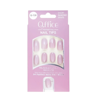 Q Office False Nails Q139 24Pieces