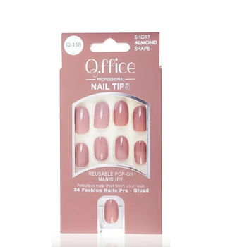 Q Office False Nails Q158 24Pieces