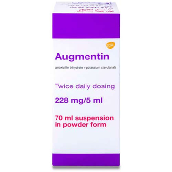 Augmentin 228mg/5ml Suspension 70Ml