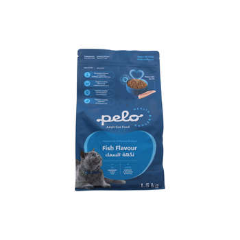 بيلو طعام جاف للققط البالغة بنكهة السمك 1.5كيلو