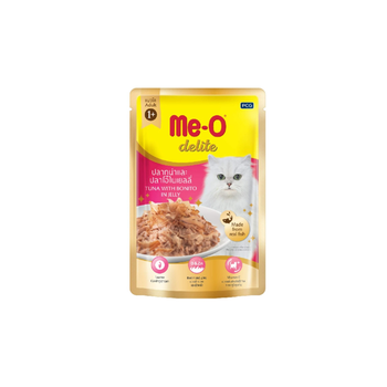 ميو ديلايت طعام رطب للقطط بالتونة والبونيتو في الجيلي 70جرام