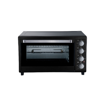 Homix 2200W Stainless Steel Rectangular Glass Door Toaster Oven Black 65 L 1Piece