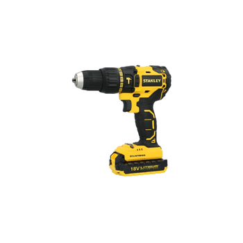 Stanley 18V Li-Ion Keyless Chuck Brushless Technology Cordless Hammer Drill Black And Yellow 13 Mm - 67509 1Piece