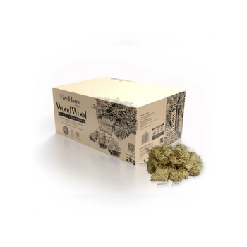 Tent Fire And Flame Wood Wool Firelighters Brown 2Kg