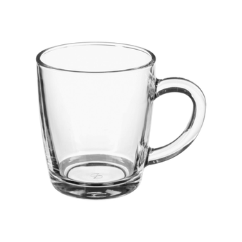 Jja Sa Liam Elegant Design Glass Coffee Mug Clear 340 Ml - 100285 1Piece