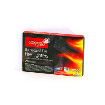 Tent 24-Blocks Barbecue And Fire Firelighters 19.5 X 12.4 X 1.8 Cm - 98418 24Piece