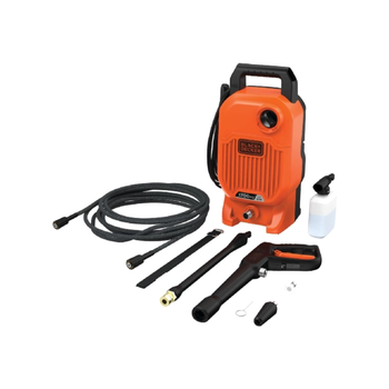 Black & Decker 1300W 1600Psi Corded Compact Pressure Washer With Self Priming Orange And Black 30 X 40 X 30 Cm - 90200 1Piece