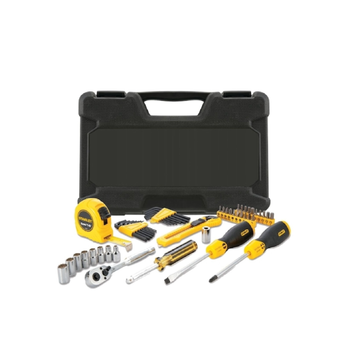 Stanley 51-Piece Bi-Material Durable Mixed Tool Set With Kitbox Multicolour 7 X 21 X 31.5 Cm - 96948 1Piece