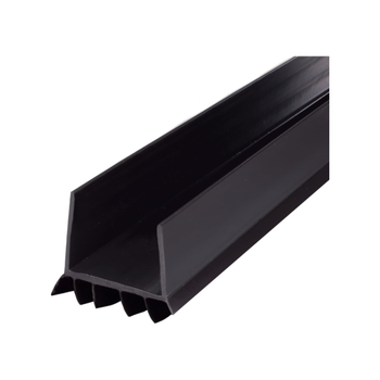 M-D Building Products Vinyl Cinch U-Shape Slide-On Under Door Seal Black 36 Inch - 104495 1Piece