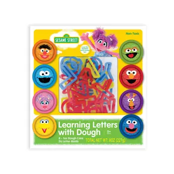 سيسامي مجموعة معجون لعب غير سام وقوالب الأحرف الأبجدية ألوان متعددة 23 x 19 x 39.5 سم 105118 1قطعة