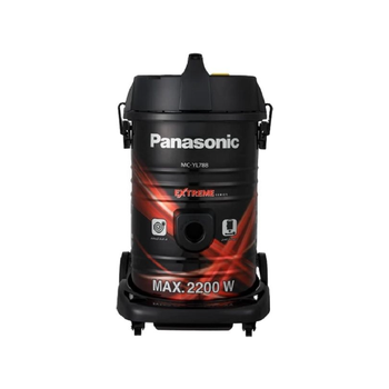 بانسونيك تجربة تنظيف استثنائية مع مكنسة الأسطوانة القابلة للفصل من بقوة 2200 واط وسعة 21 لترًا باللونين الأسود والأحمر. 89992 1قطعة