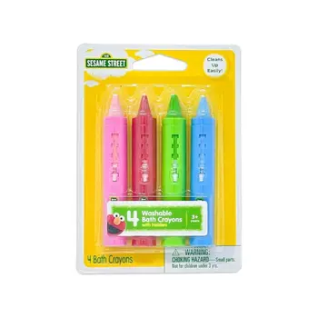 سيسامي أقلام تلوين شمع للاستحمام عالية الجودة قابلة للغسل 4 قطع ألوان متعددة 23.5 x 30 x 38.5 سم 105111 1قطعة