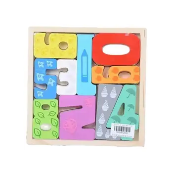 جينيراك مكعبات خشبية بشكل أرقام ثلاثية الأبعاد ألوان متعددة 2.5 x 2.5 x 9.5 سم 105628 1قطعة