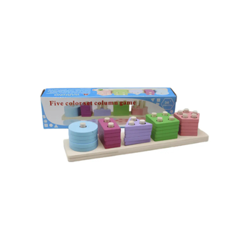 جينيراك لعبة فرز الأشكال خشبية تعليمية ألوان متعددة 7 x 1 x 7 سم 105625 1قطعة