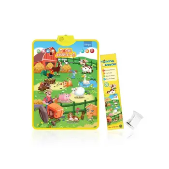 جينيراك ملصق تفاعلي لحيوانات المزرعة التعليمية الناطقة متعدد الألوان 41 × 55.5 سم 105660 1قطعة