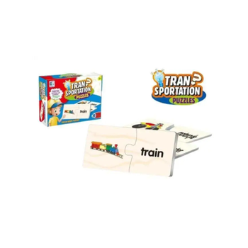 جينيراك لعبة ألغاز خشبية تعليمية لوسائل النقل ألوان متعددة 7.5 x 3.7 x 7.5 سم 105634 1قطعة