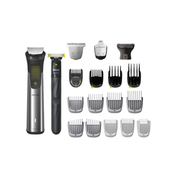 فيلبس سلسلة 9000 مجموعة الحلاقة 20 في 1 ستانلس ستيل فضي وأسود 23 x 19 x 7 سم 100112 1قطعة